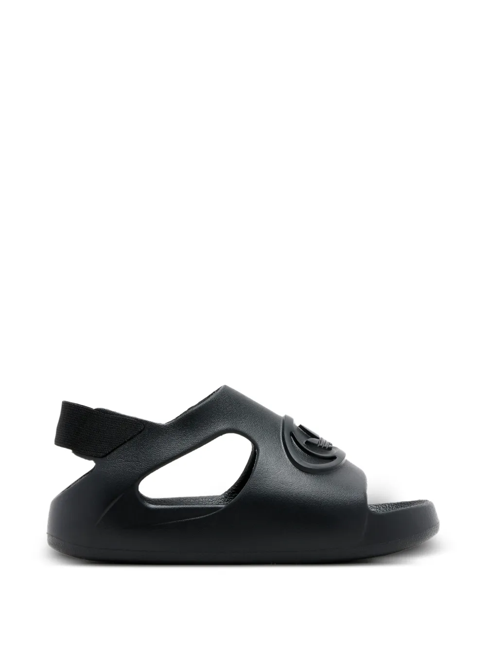 adidas Kids Campus sandalen met patch en uitgesneden details Zwart