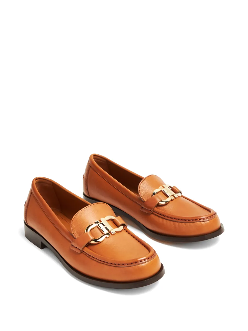 Ferragamo Gancini leather loafers Bruin