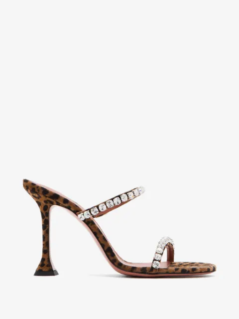 Amina Muaddi Gigi crystal-embellished heeled sandals