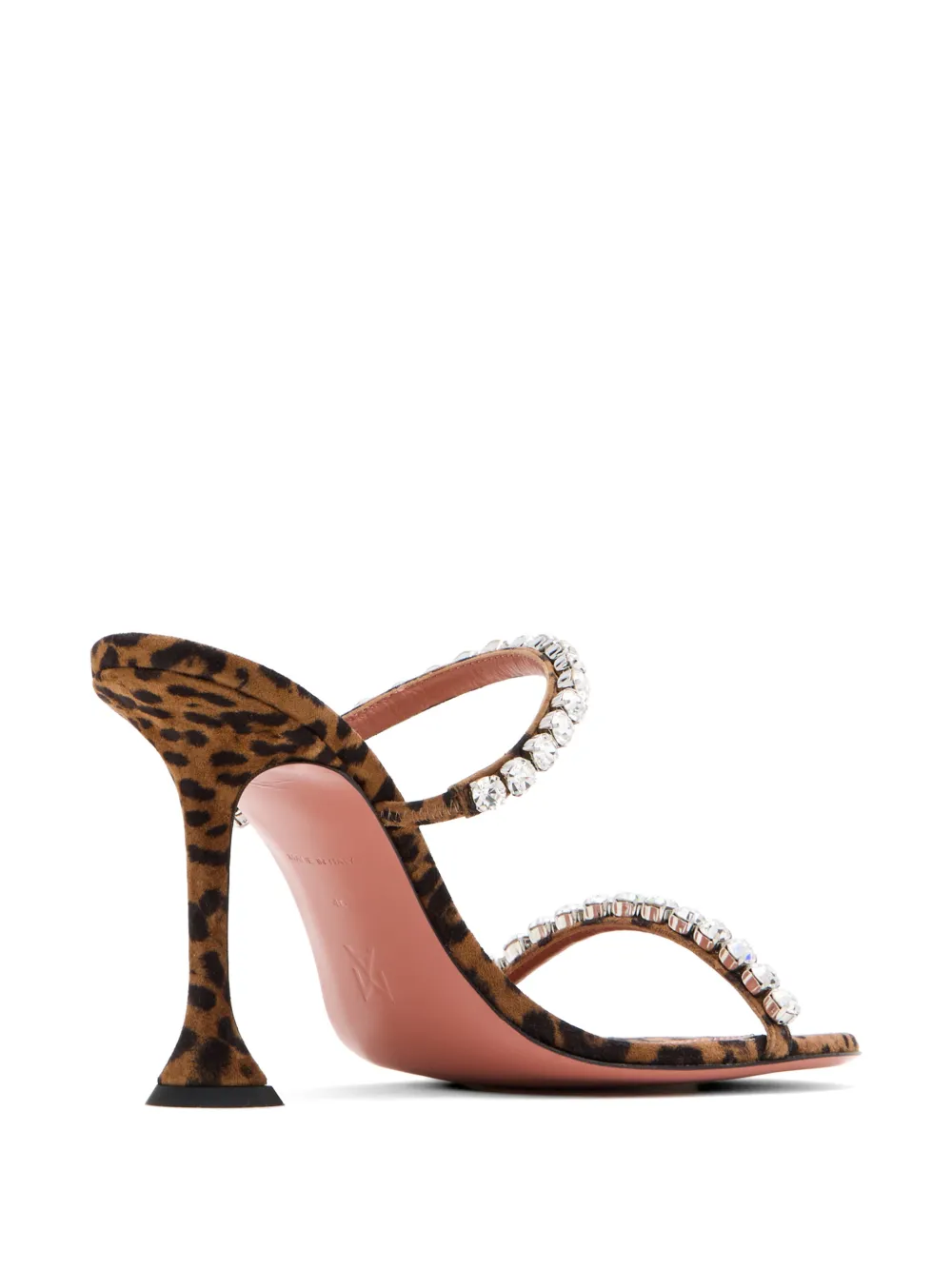 Amina Muaddi Gigi crystal-embellished heeled sandals Bruin