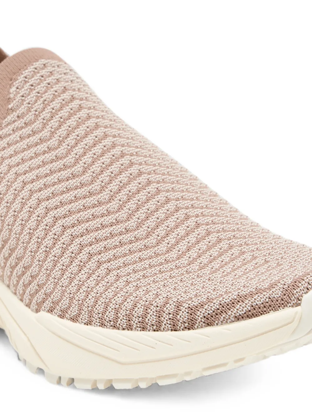 APL: ATHLETIC PROPULSION LABS TechLoom Traveler chevron-knit slip-on sneakers Beige