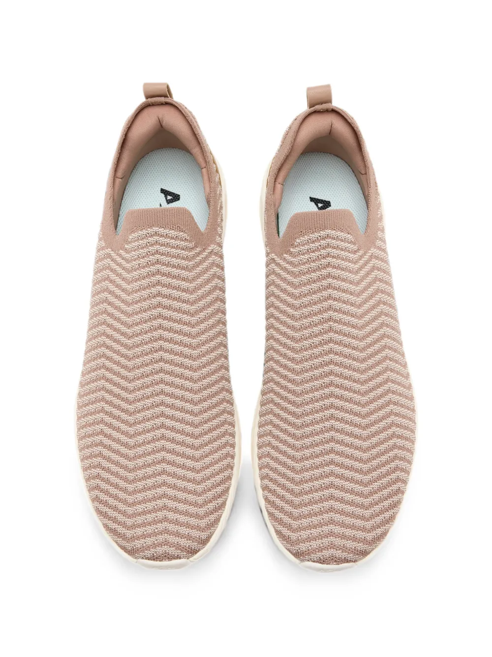 APL: ATHLETIC PROPULSION LABS TechLoom Traveler chevron-knit slip-on sneakers Beige