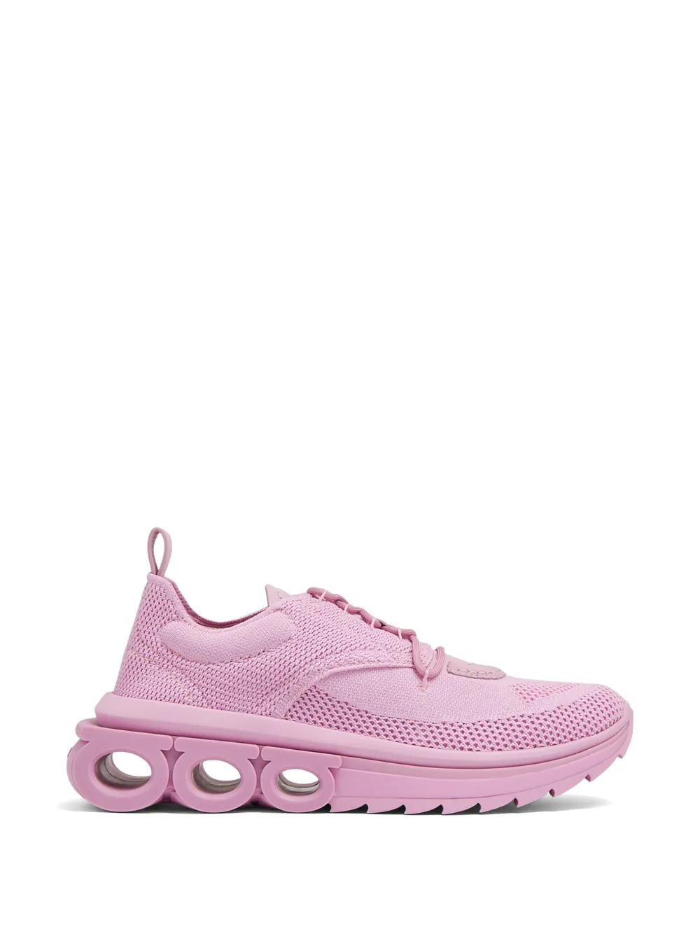 Ferragamo Gancini-sole knit sneakers - Rosa