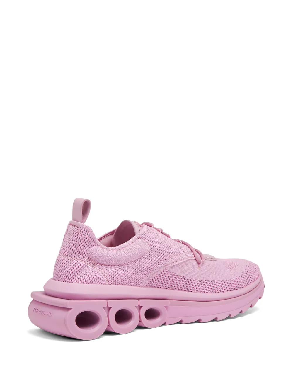 Ferragamo Gancini-sole knit sneakers Roze