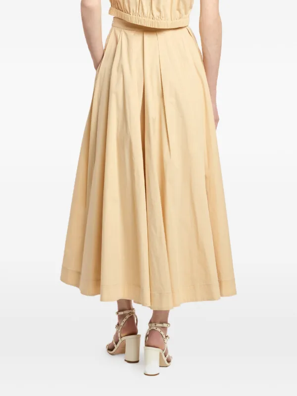 Cinq A Sept Doran Pleated A-line Skirt | Neutrals | FARFETCH