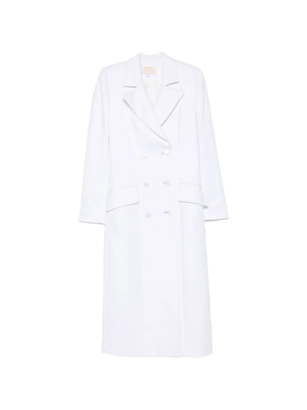 MITILIANE COUTURE peaked-lapel double-breasted coat - Bianco