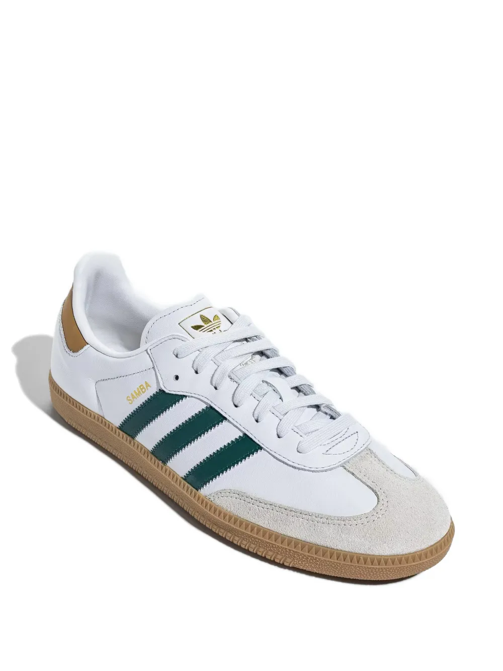 adidas Samba OG "Crystal White Collegiate Green Alumina" sneakers Wit