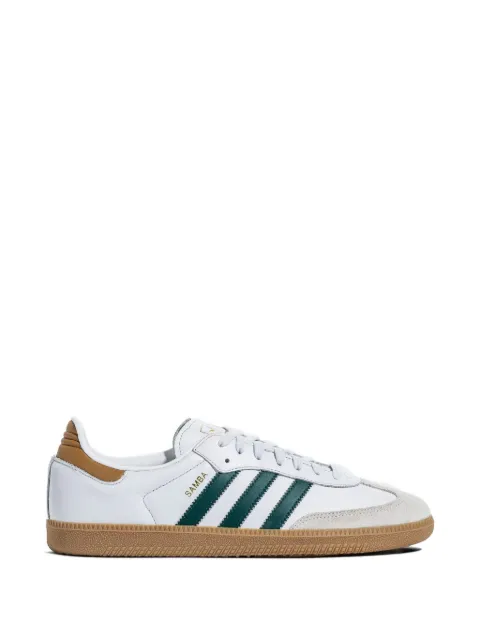 adidas Samba OG "Crystal White/Collegiate Green/Alumina" sneakers