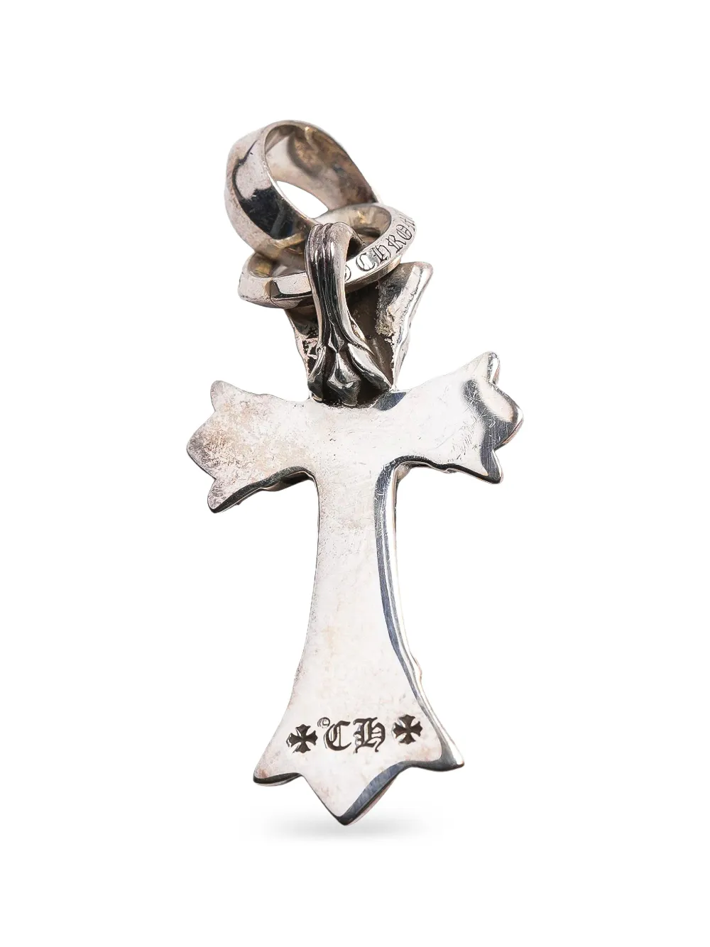 Chrome Hearts Double Cross Pendant Necklace | Silver | FARFETCH ID