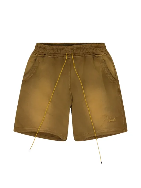 RHUDE embroidered-logo drawstring shorts