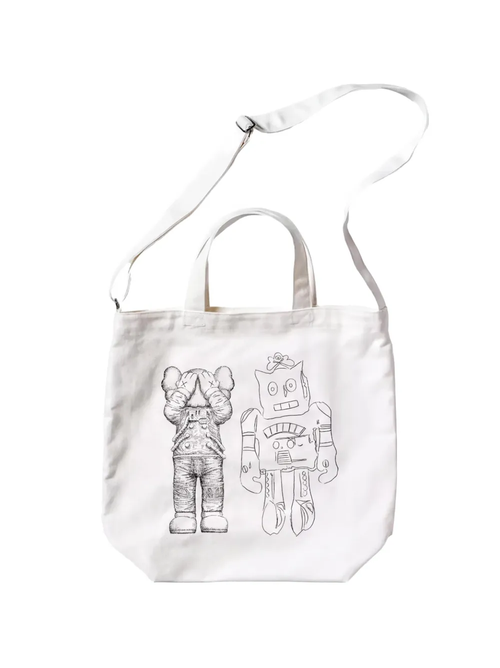 KAWS x Uniqlo Warhol tote bag - Bianco
