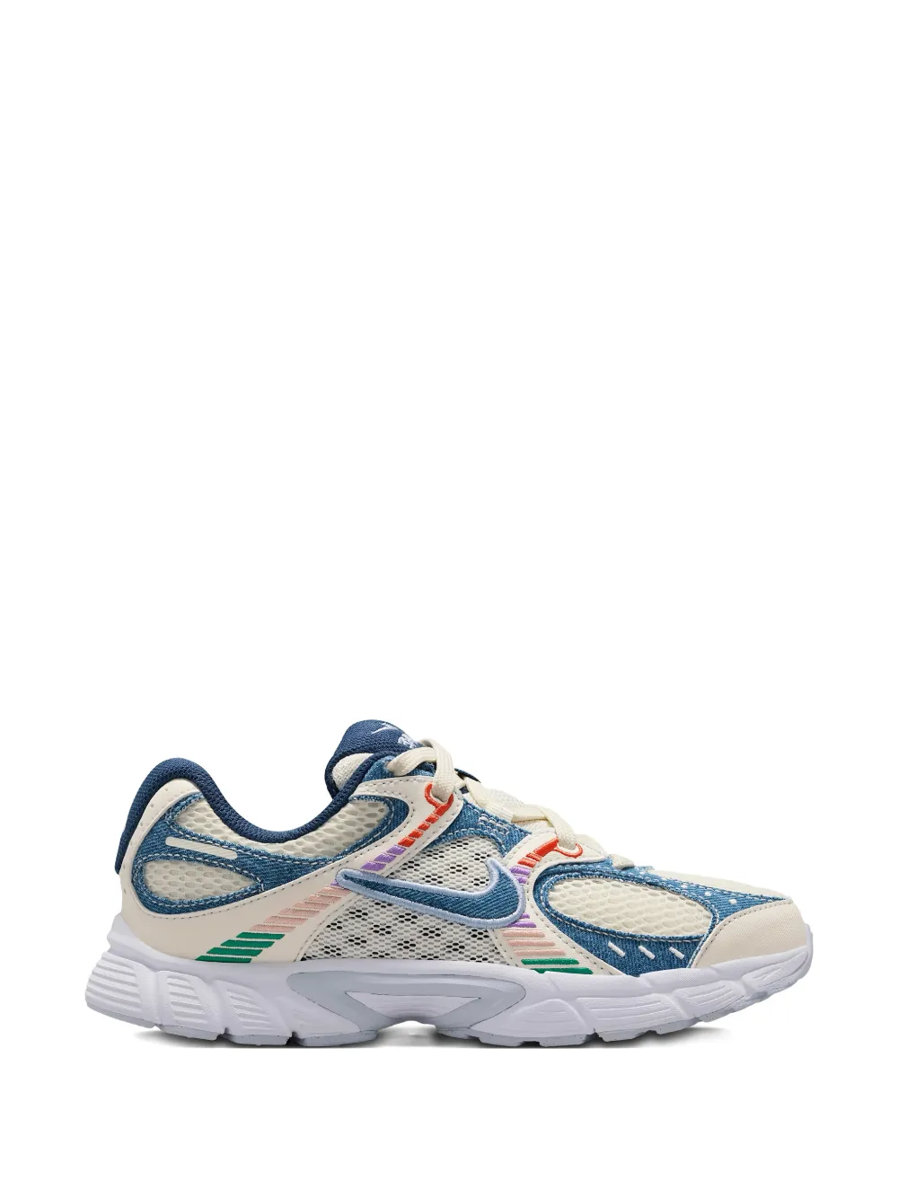 Nike Kids Sneakers V5 Rnr "Soft Pearl/Blue Denim" - Bianco