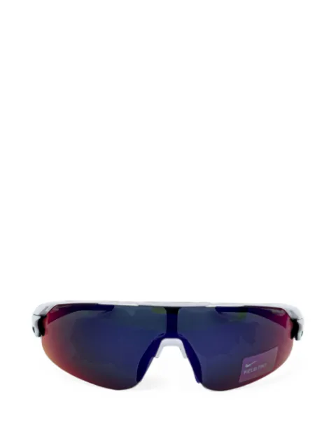 Nike Flyfree Shield Team logo-print sunglasses