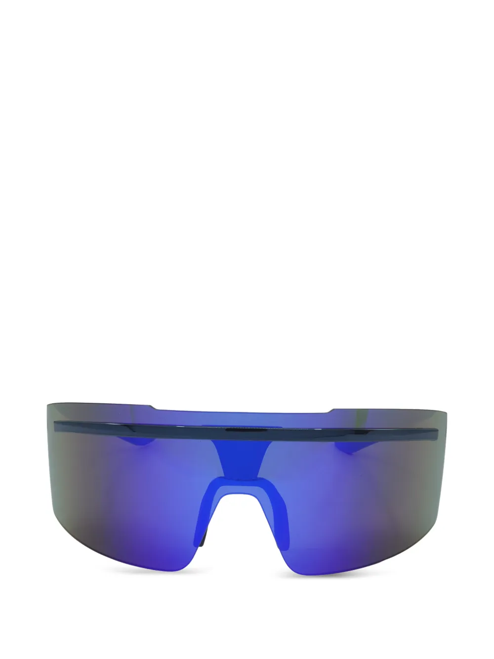 Nike geometric-frame sunglasses - Blu