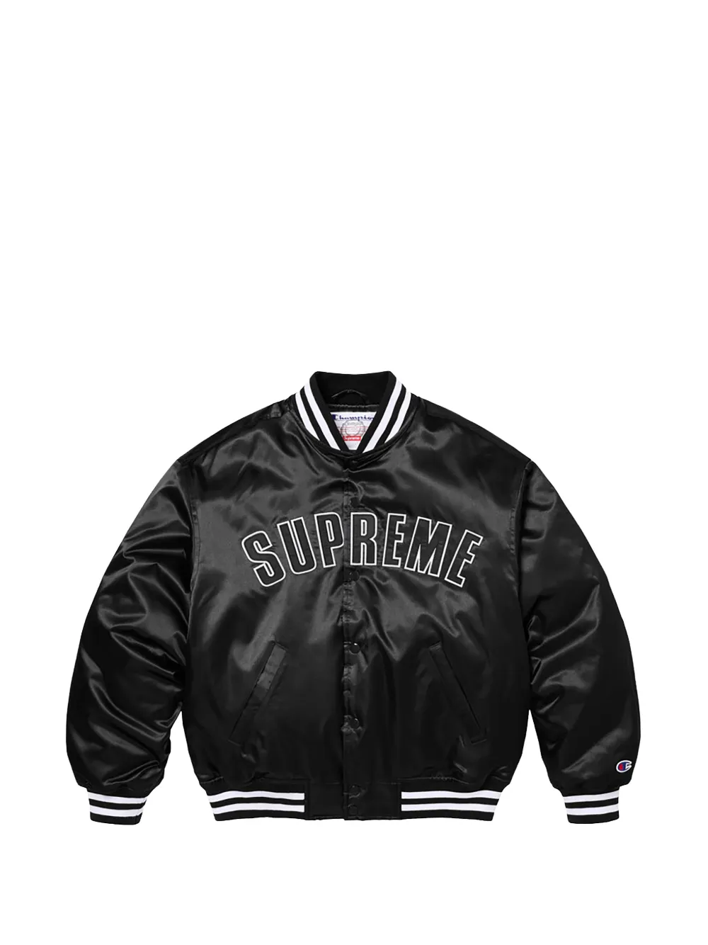 Supreme x Champion® Satin Varsity jacket - Black
