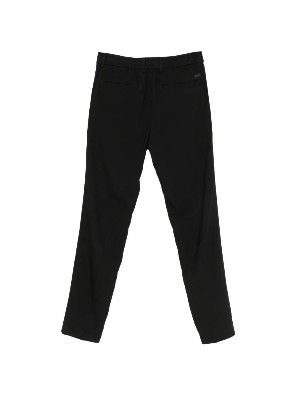 BOSS Modern-fit broek van linnenblend Zwart