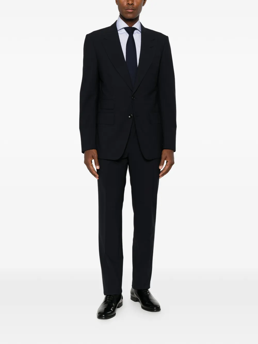  Kiton Camisa A Rayas De Algodón - Azul 