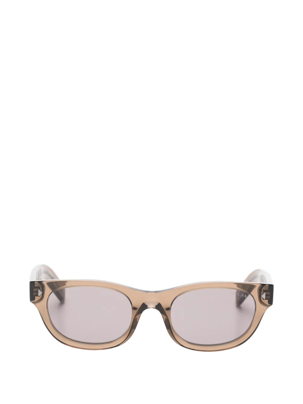 Prada Eyewear Occhiali da sole ovali - Marrone