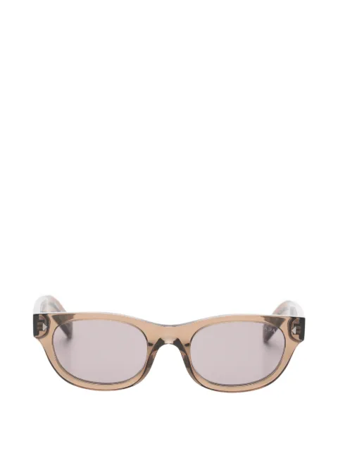 Prada Eyewear logo-plaque oval-frame sunglasses