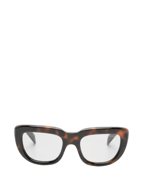 Prada Eyewear lentes de sol con armazón rectangular estilo carey