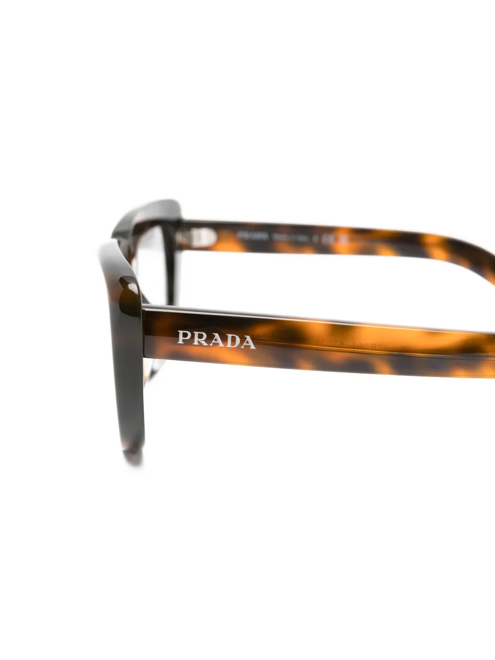 Prada Eyewear Zonnebril met rechthoekig montuur Bruin