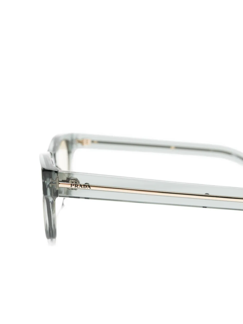 Prada Eyewear Zonnebril met rechthoekig montuur Grijs