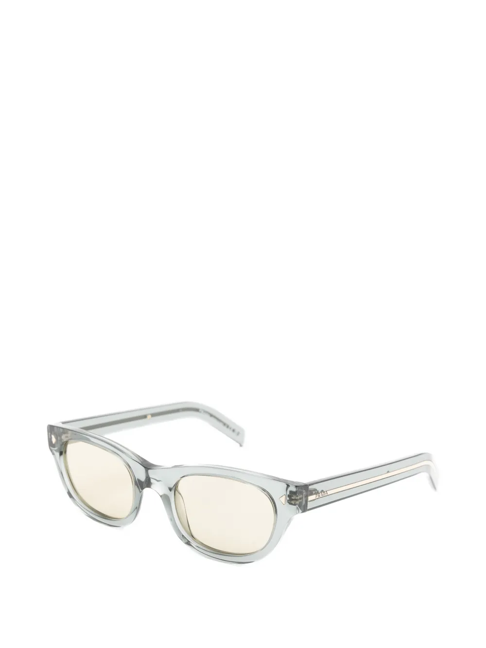 Prada Eyewear Zonnebril met rechthoekig montuur Grijs