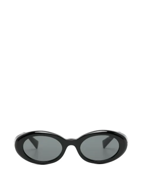 Miu Miu Eyewear logo-plaque oval-frame sunglasses