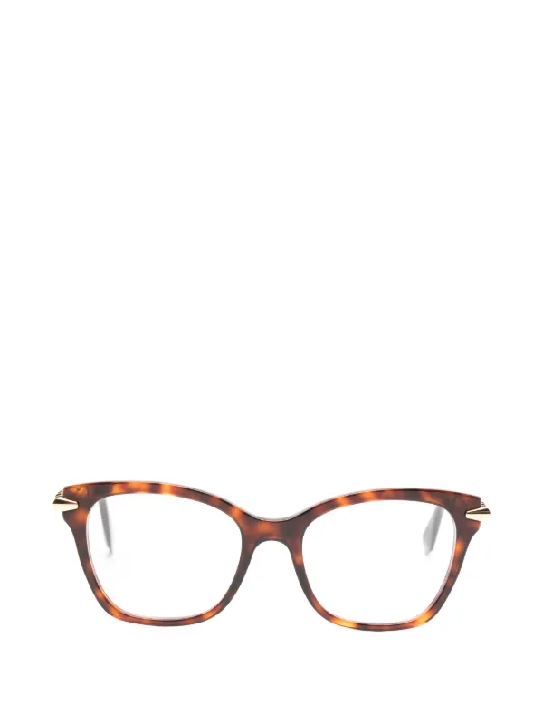 Bvlgari Tortoiseshell-effect Glasses in Brown