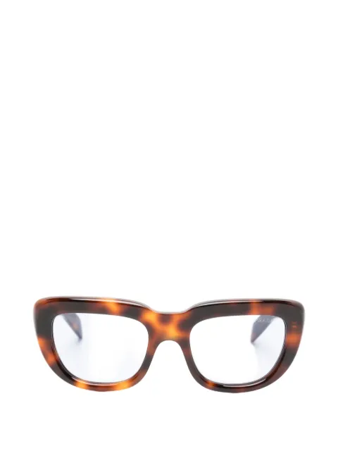 Prada Eyewear tortoiseshell-effect rectangle-frame sunglasses 