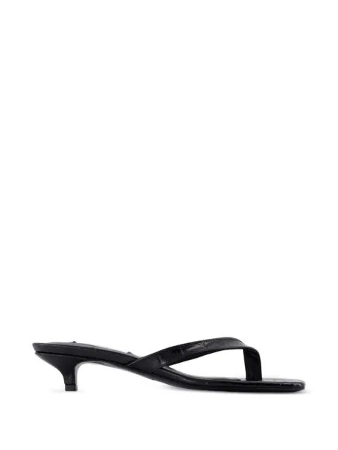 TOTEME croc-effect leather sandals