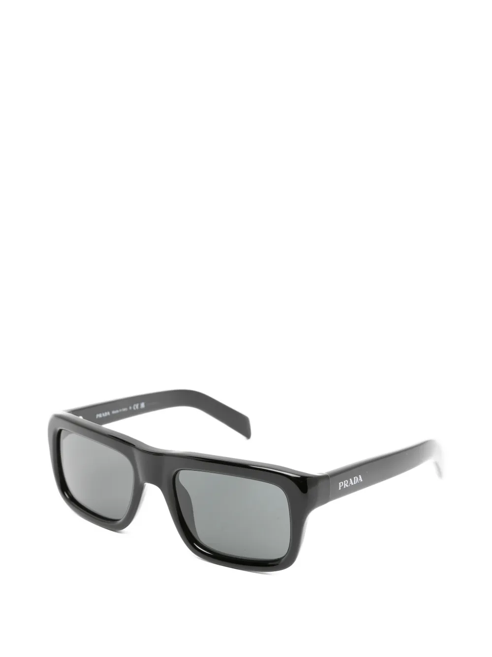 Prada Eyewear Zonnebril met rechthoekig montuur Zwart