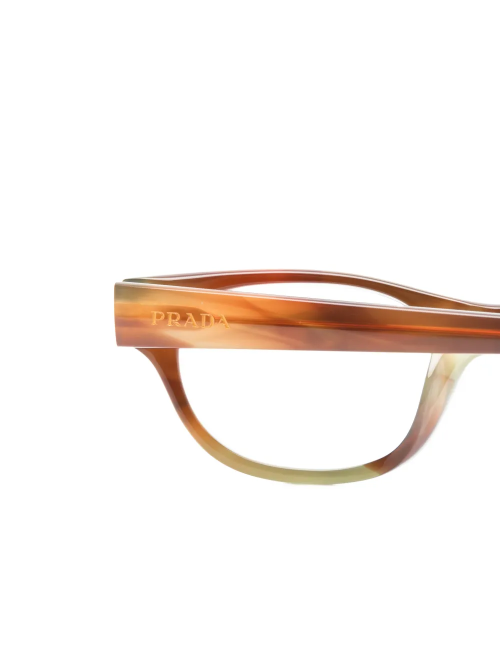 Prada Eyewear Zonnebril met cat-eye montuur Bruin