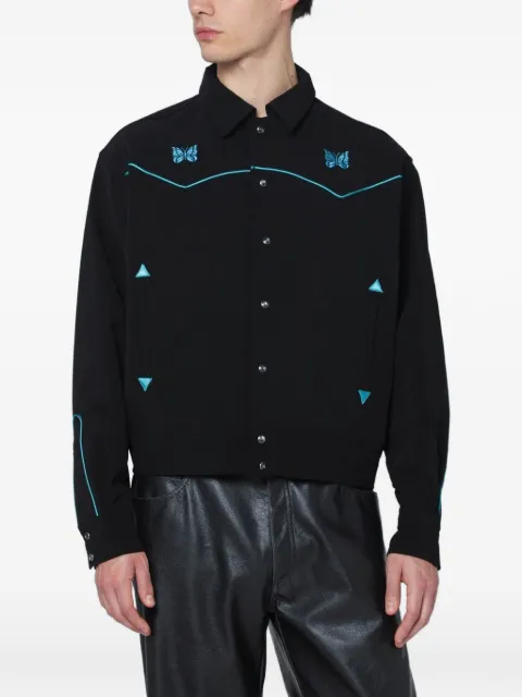 Needles embroidered western-yoke jacket
