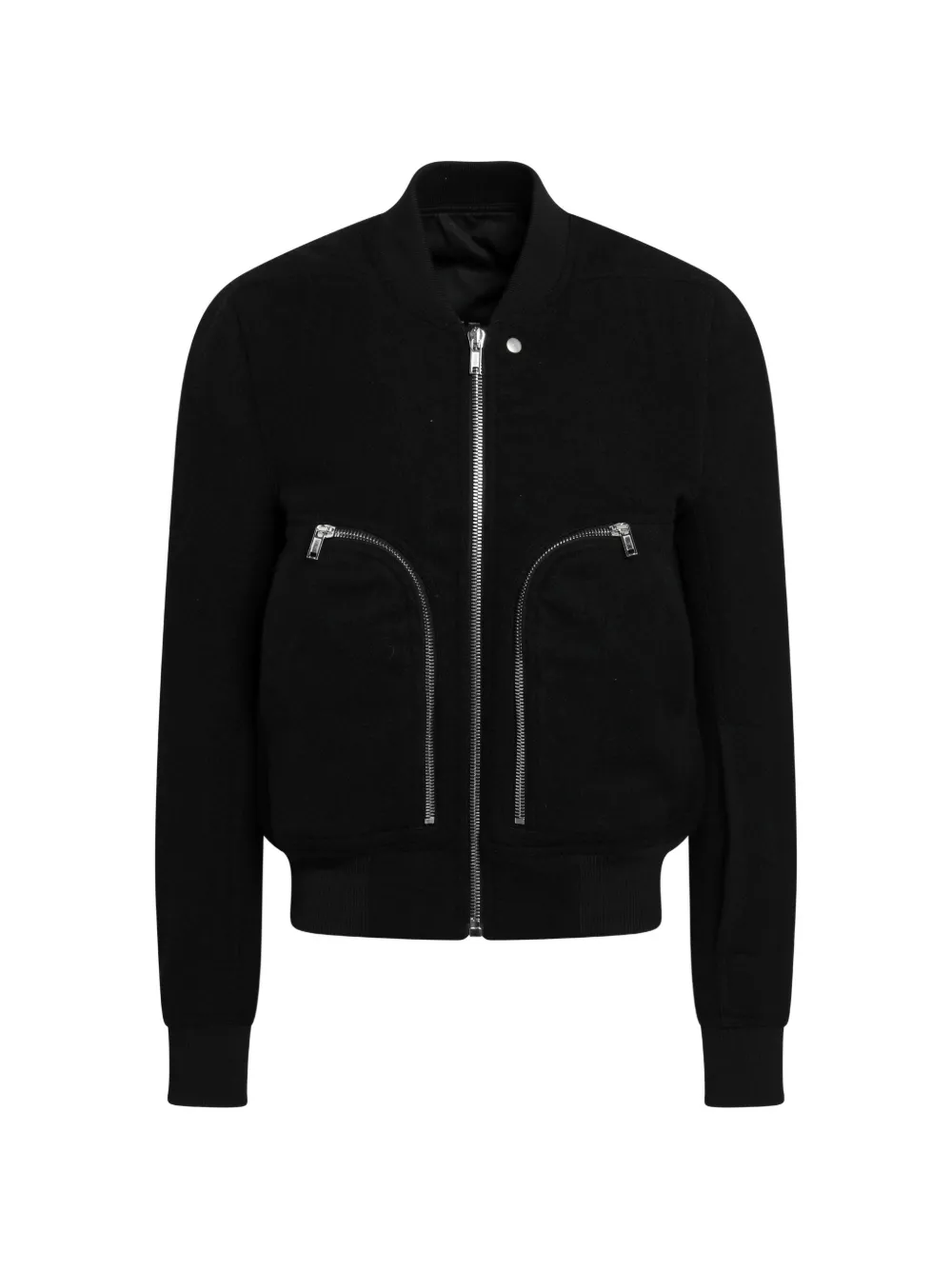Rick Owens zip-detail bomber jacket - Black