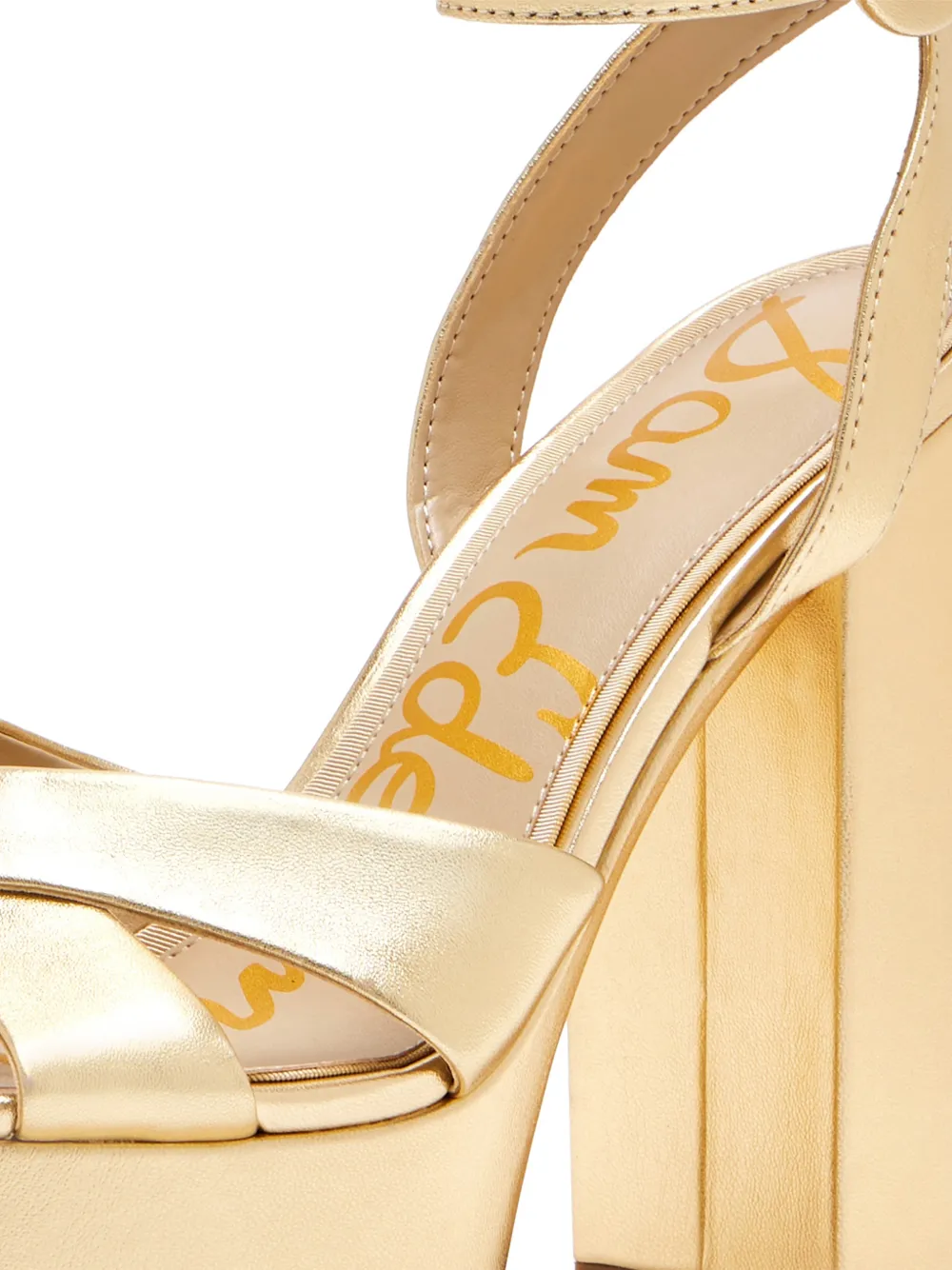 Sam Edelman Sabrina platform buckle sandals Goud