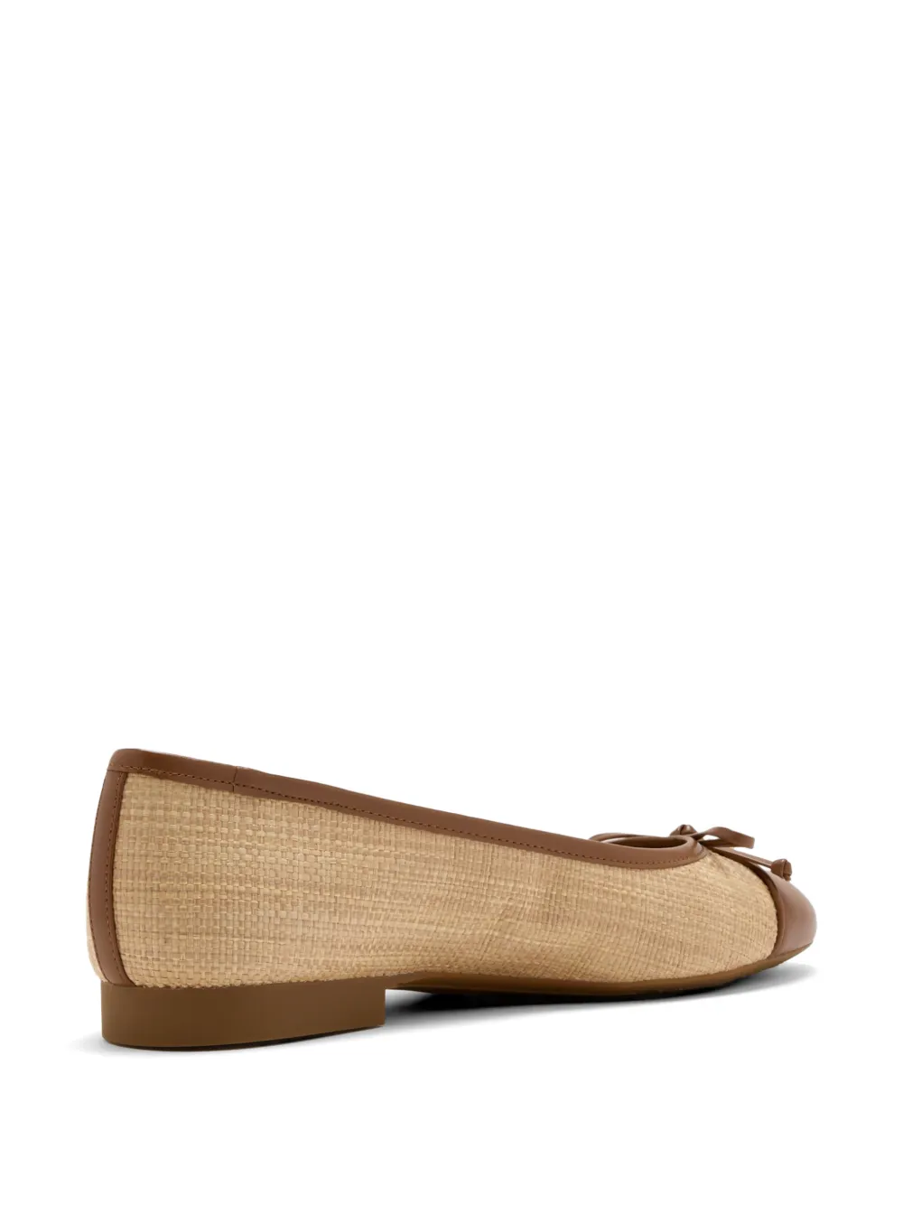 Michael Kors bow-detail cap-toe ballet flats Beige