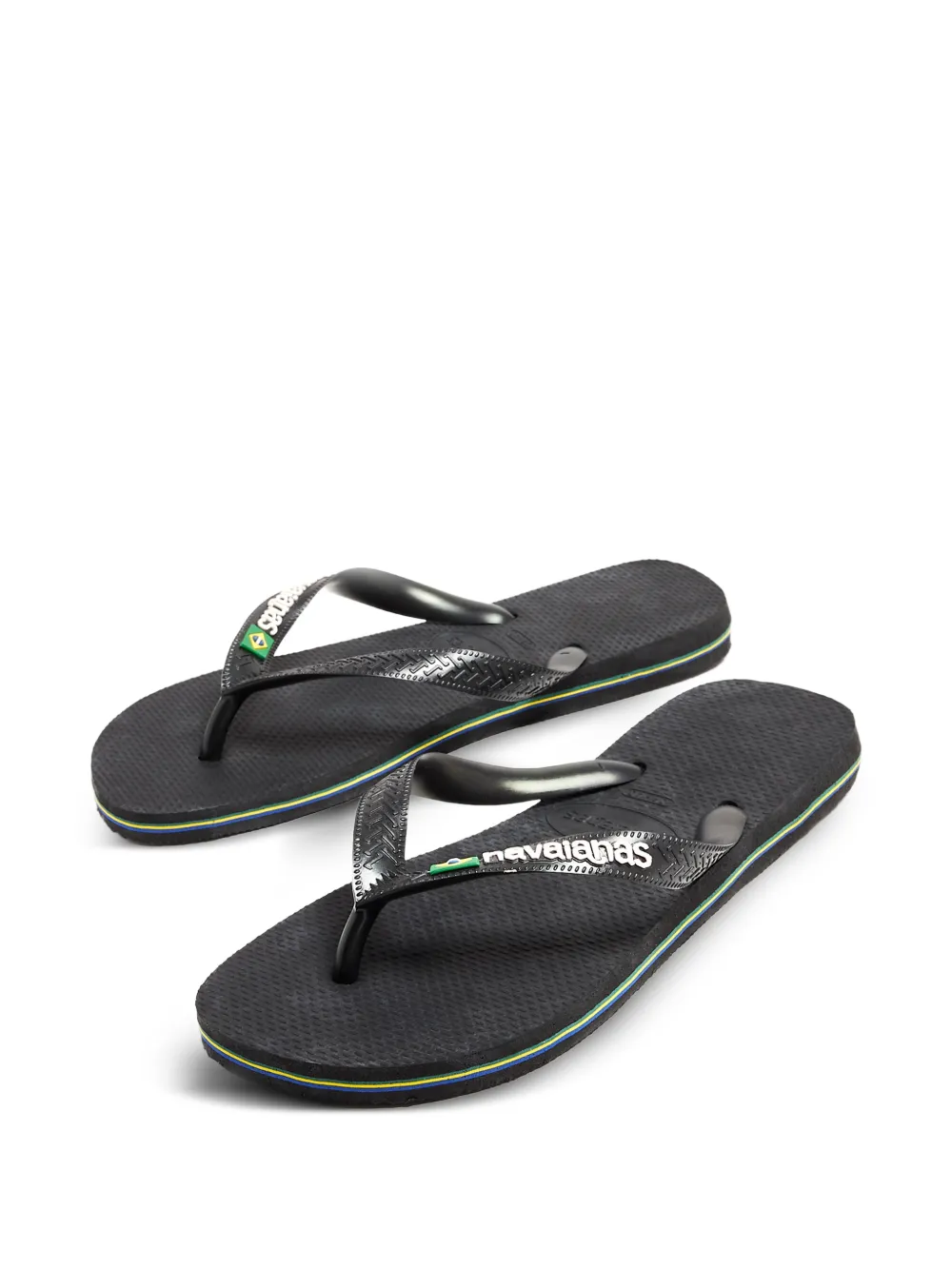 Havaianas Kids Teenslippers met logo-reliëf Blauw