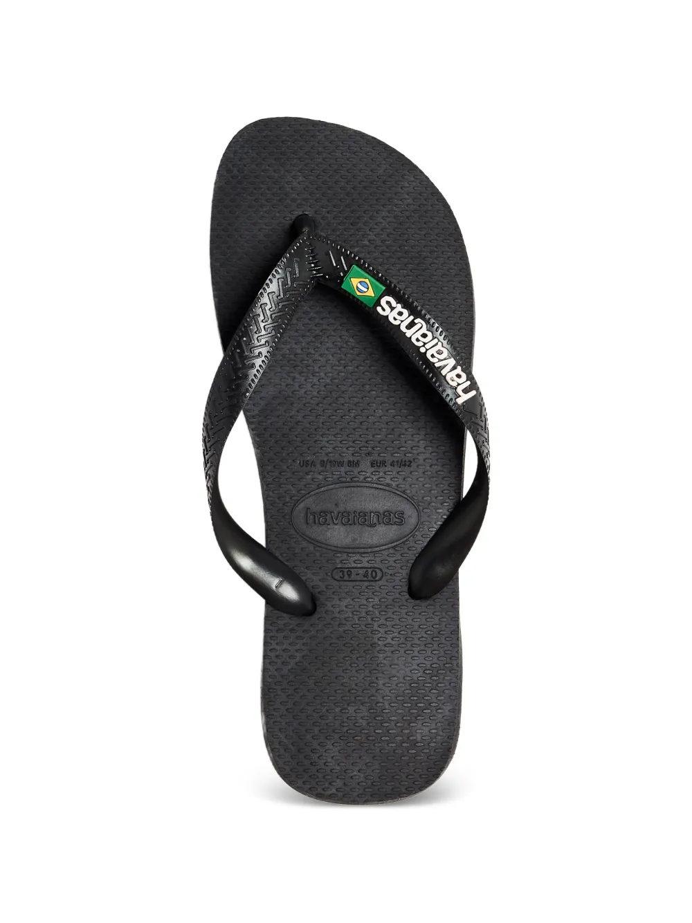 Havaianas Kids Teenslippers met logo-reliëf Blauw