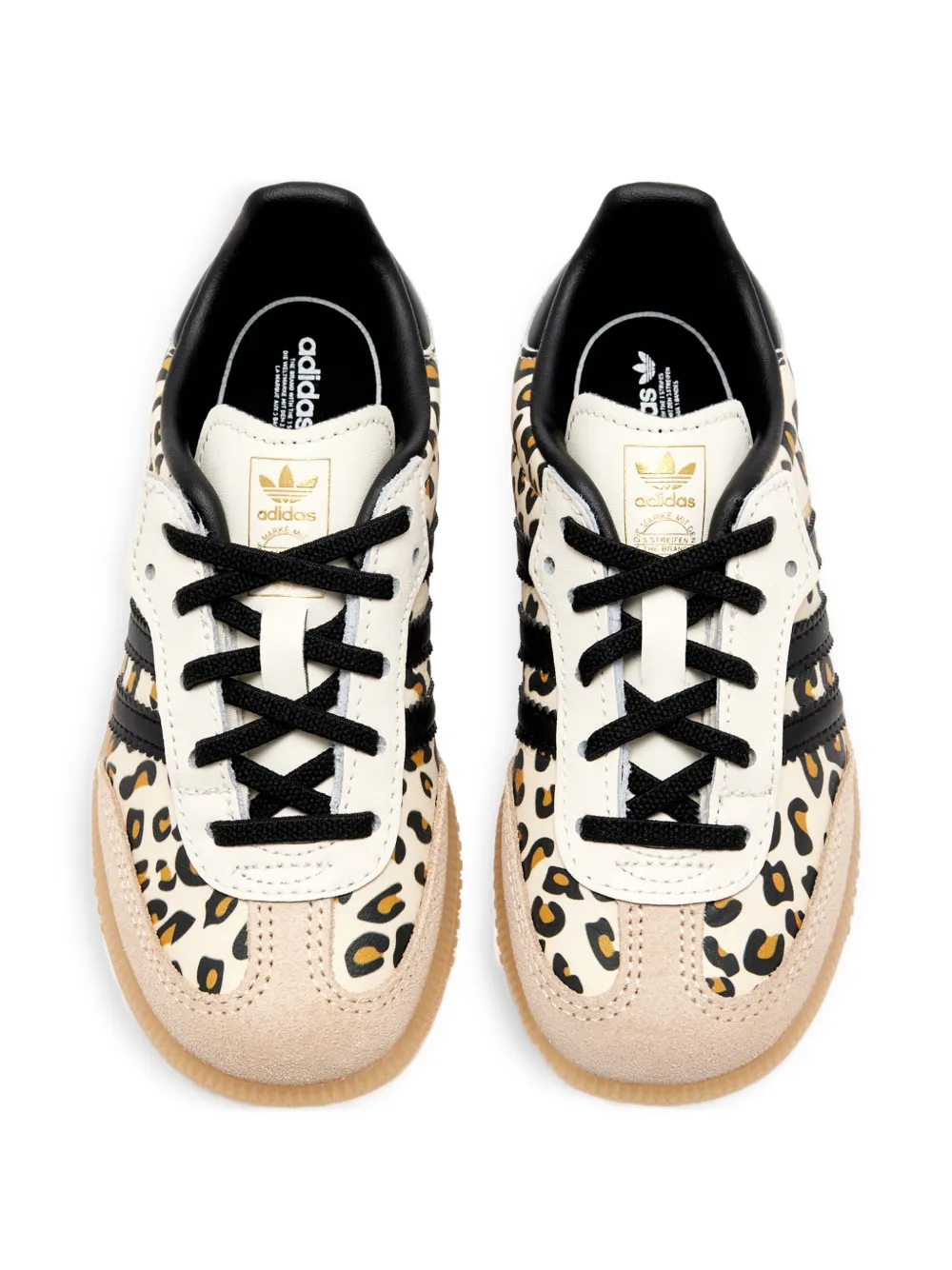 adidas Kids Samba sneakers met luipaardprint Beige