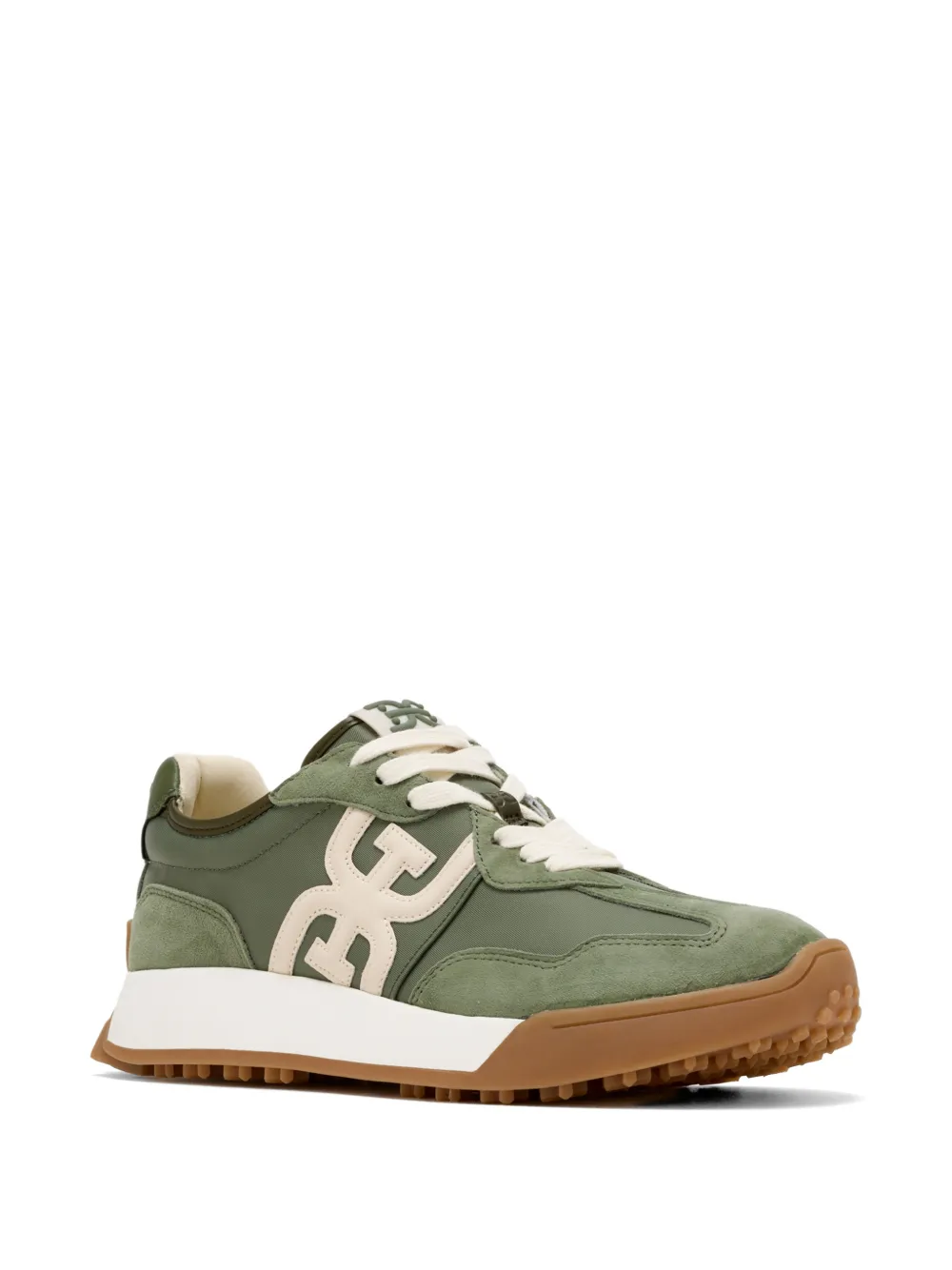 Sam Edelman logo-patch panelled sneakers Groen