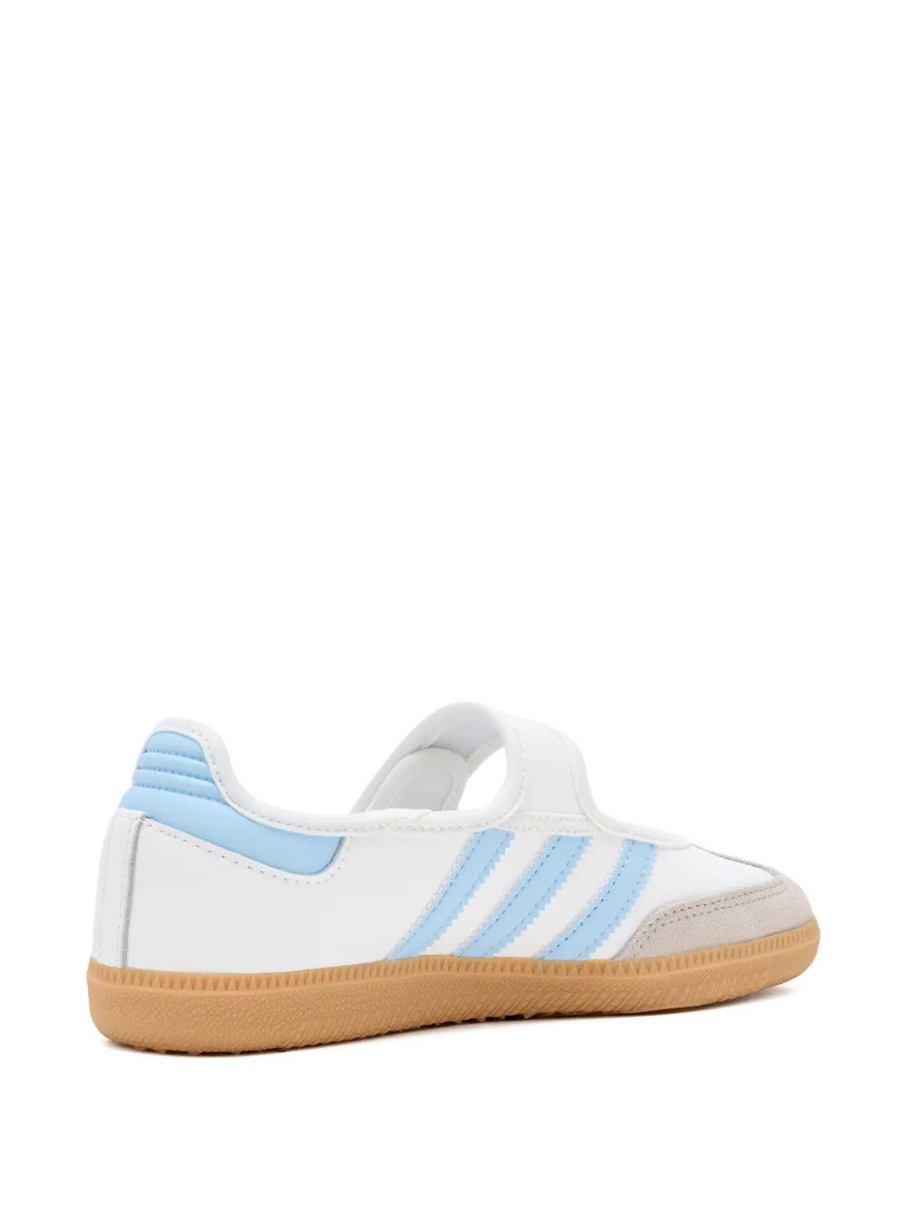 adidas Kids Samba Jane touch-strap ballet flats Wit