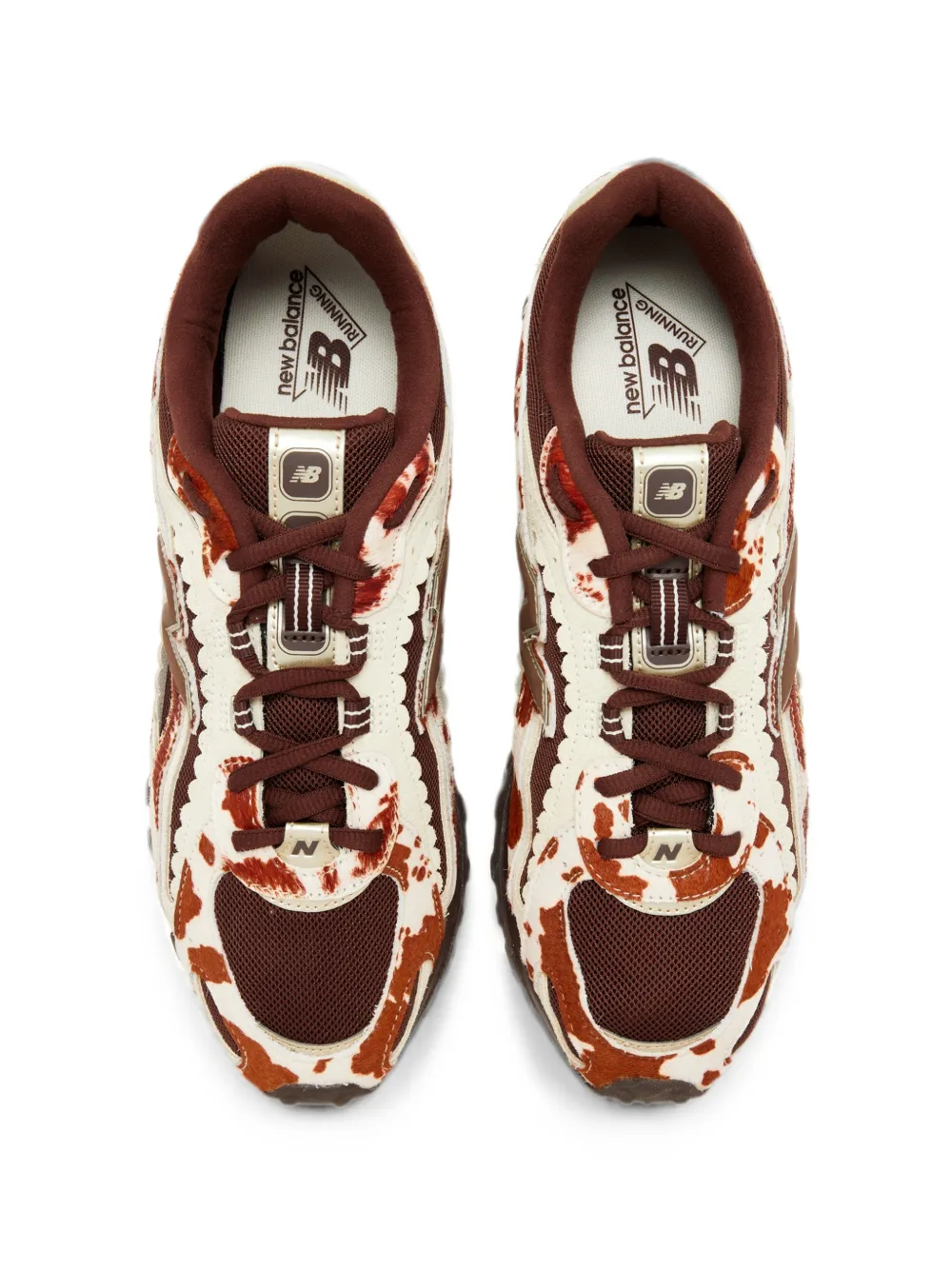 New Balance x Atmos mesh sneakers met print Bruin