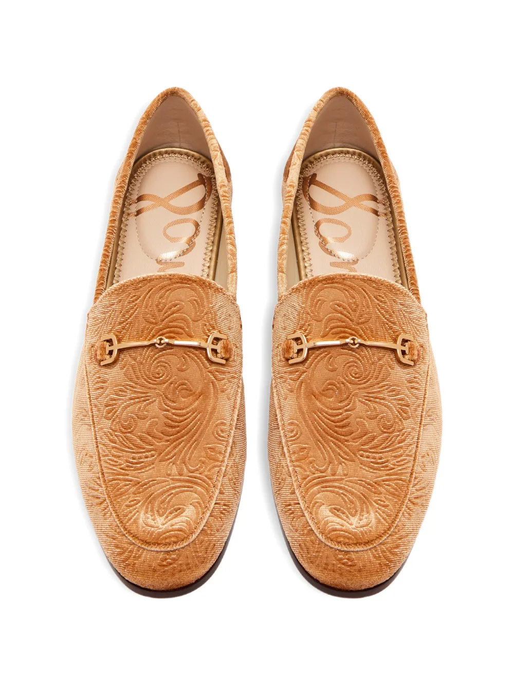 Sam Edelman Loraine horsebit floral-jacquard loafers Bruin