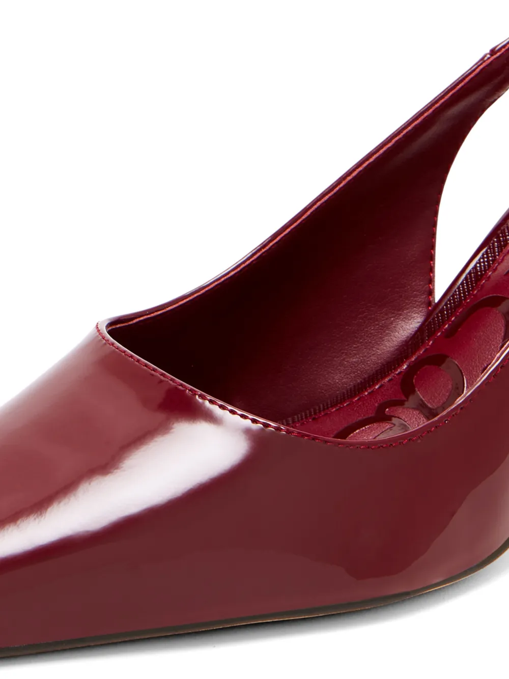 Sam Edelman patent-finish slingback pumps Rood