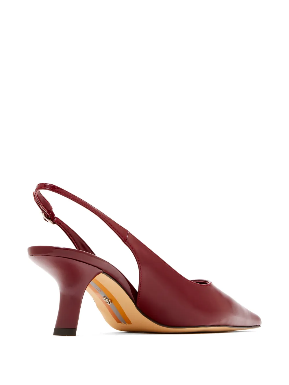 Sam Edelman patent-finish slingback pumps Rood