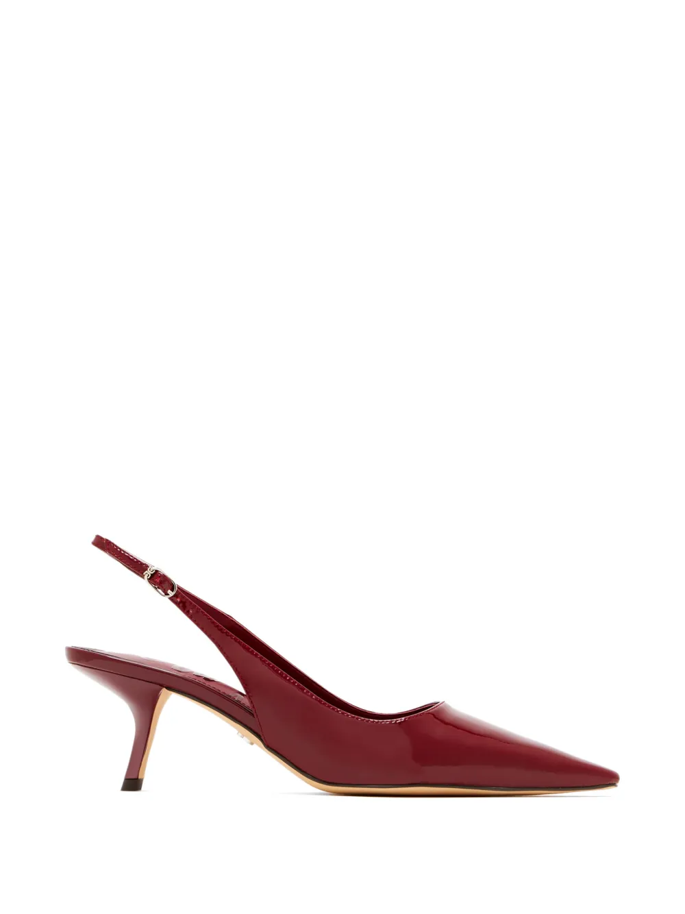 Sam Edelman patent-finish slingback pumps Rood