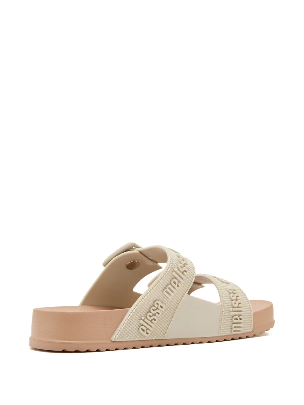 Melissa Odabash Kids Sandalen met gespsluiting en logoprint Beige