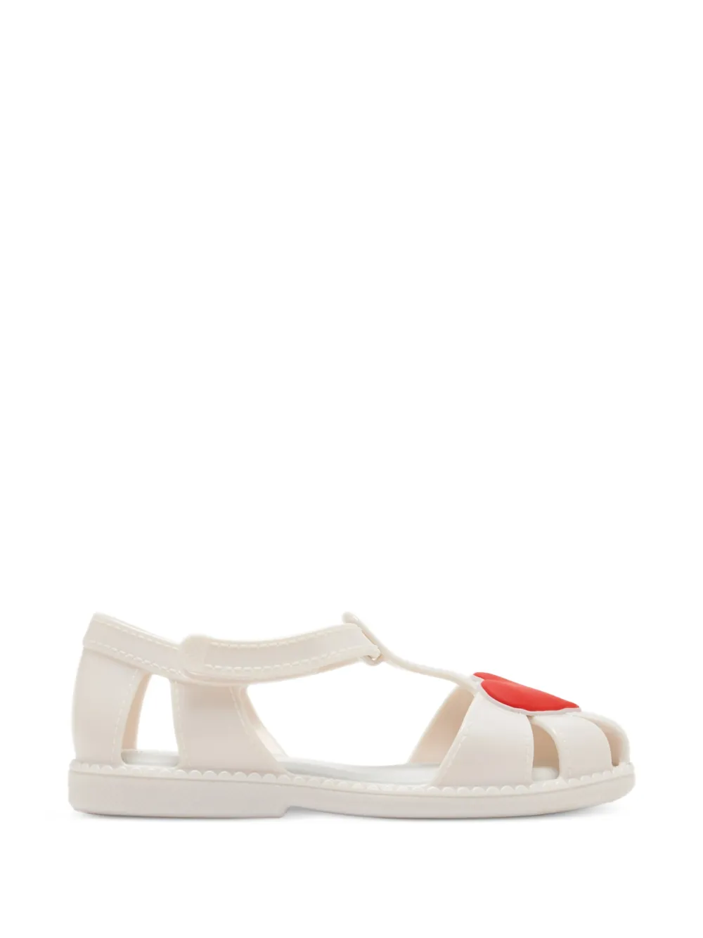 Melissa Odabash Kids Heart T-bar ballet flats Beige