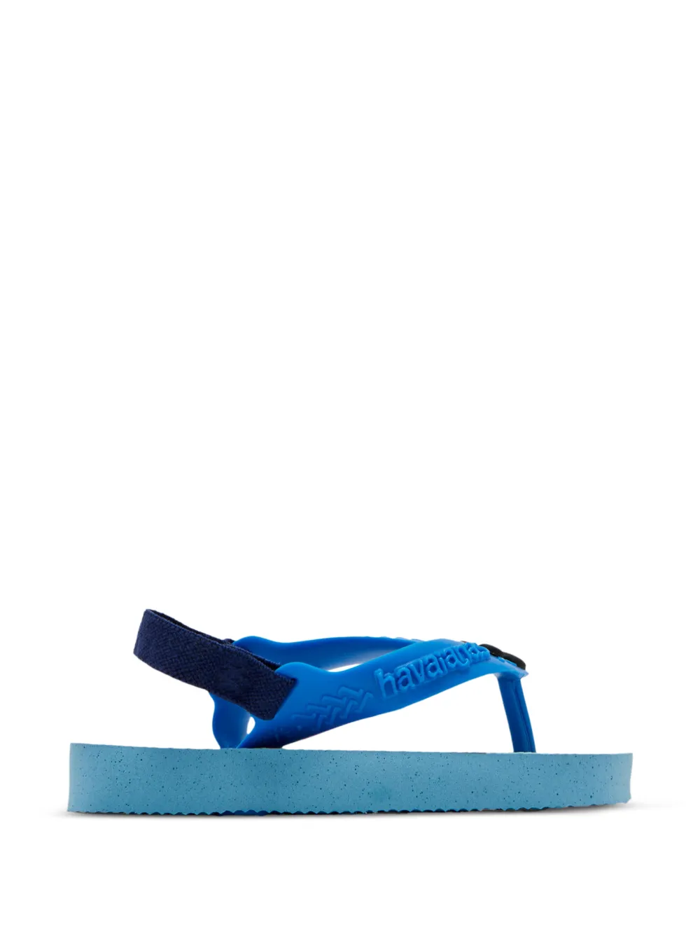 Havaianas Kids graphic-print elasticated-strap flip flops Blauw